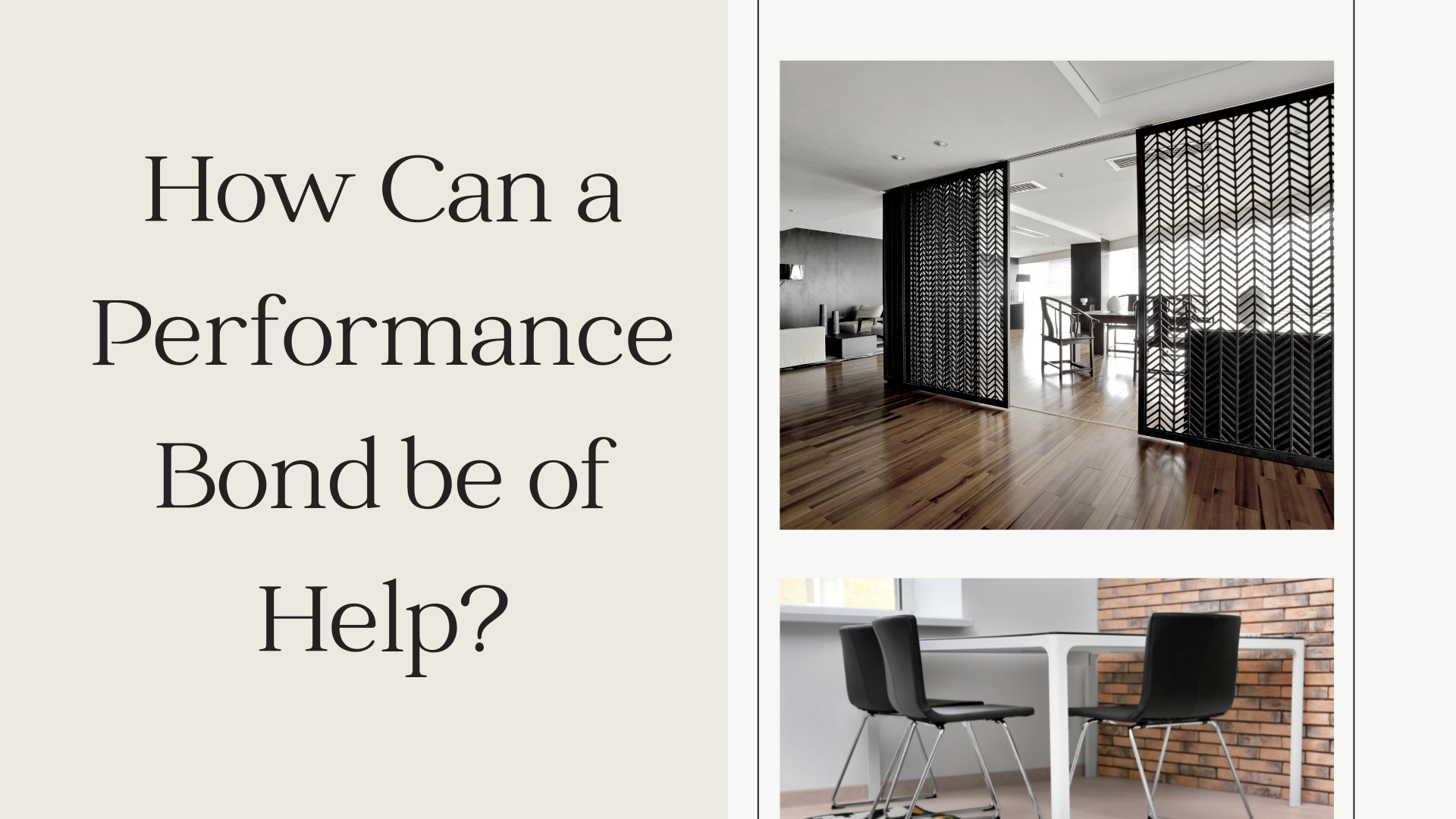 performance bond - What is a performance bond - minimalist home