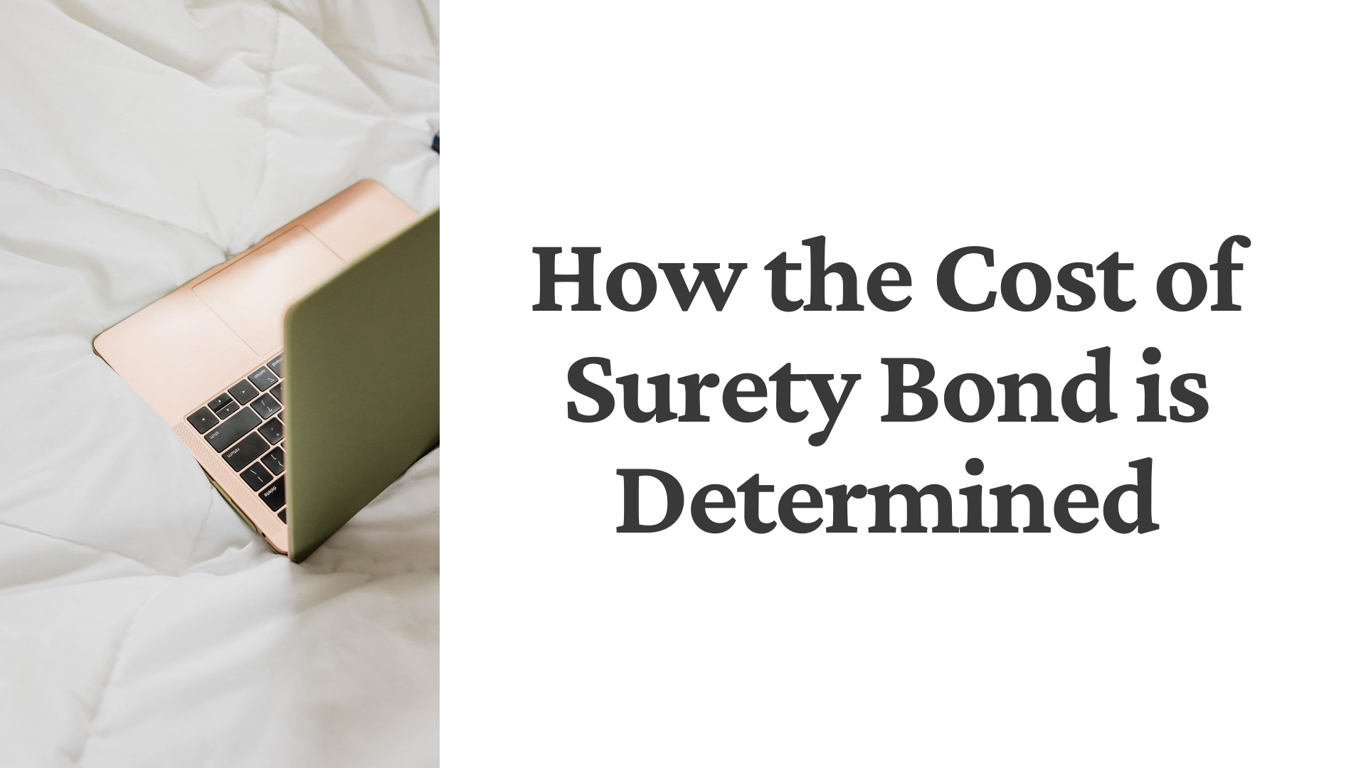 surety bond - How much does a surety bond cost
