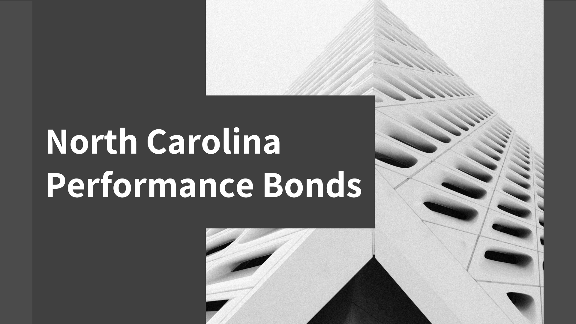 performance bond - What is a Surety Performance Bond in North Carolina