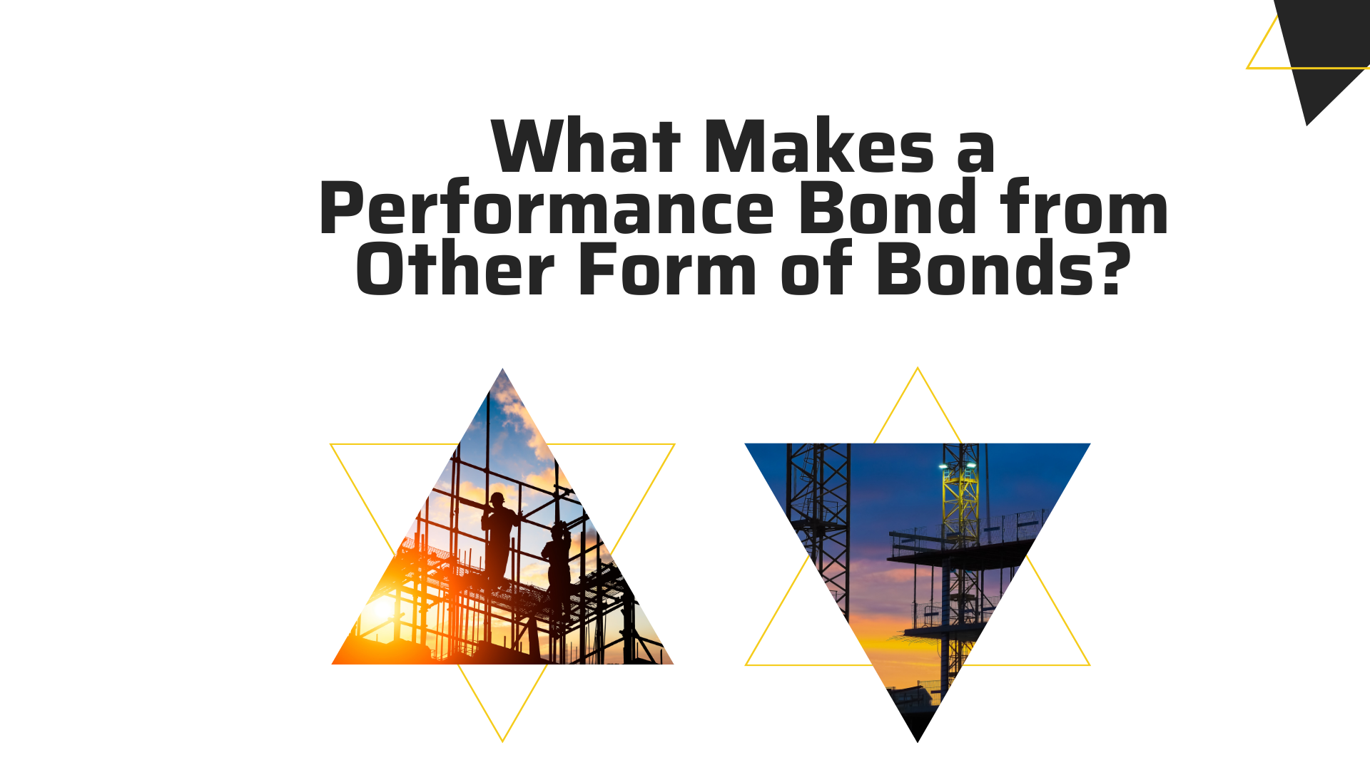 performance bond - What is the definition of a surety bond - buildings in triangle shaped frame