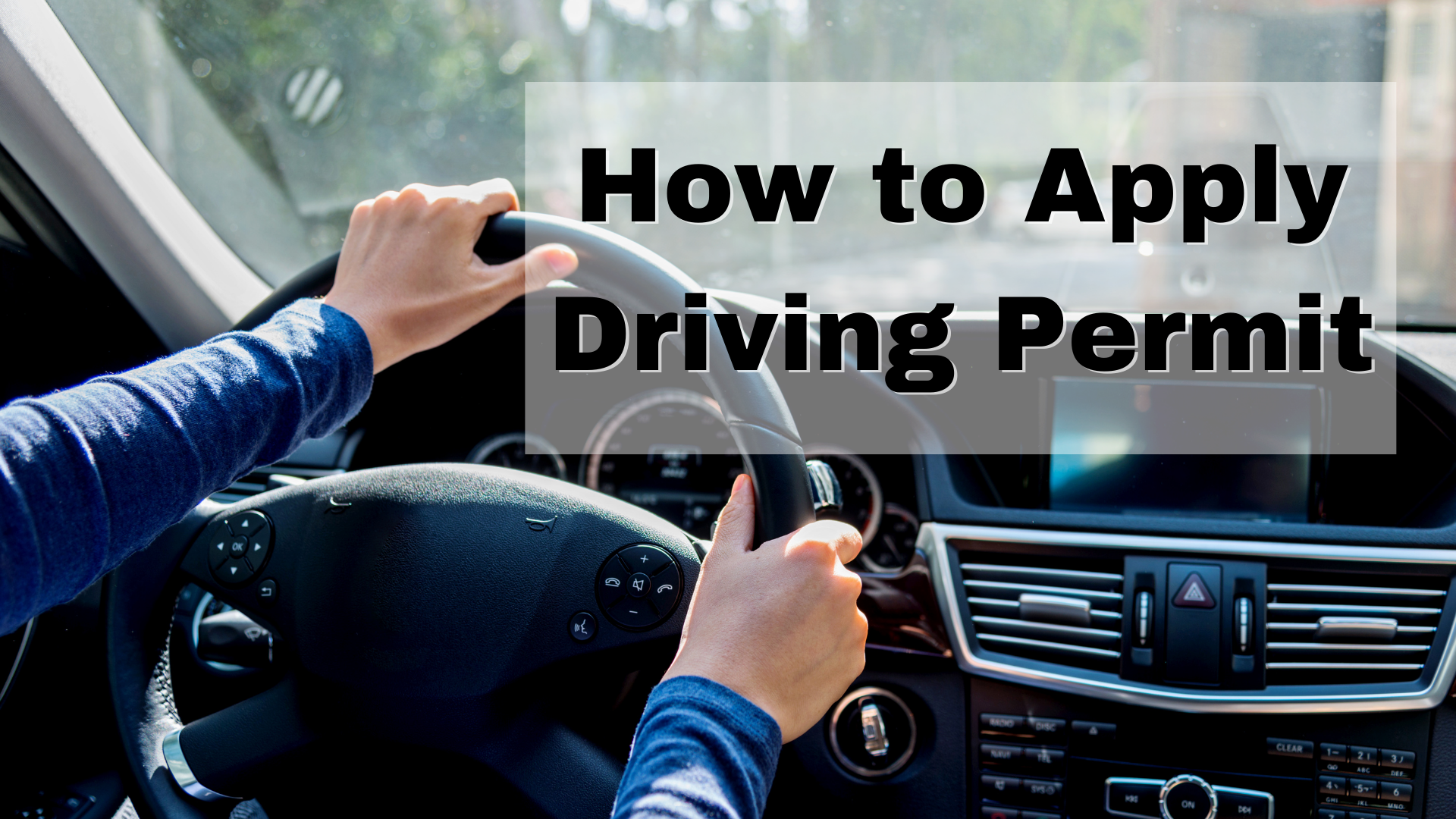How to Apply Driving Permit