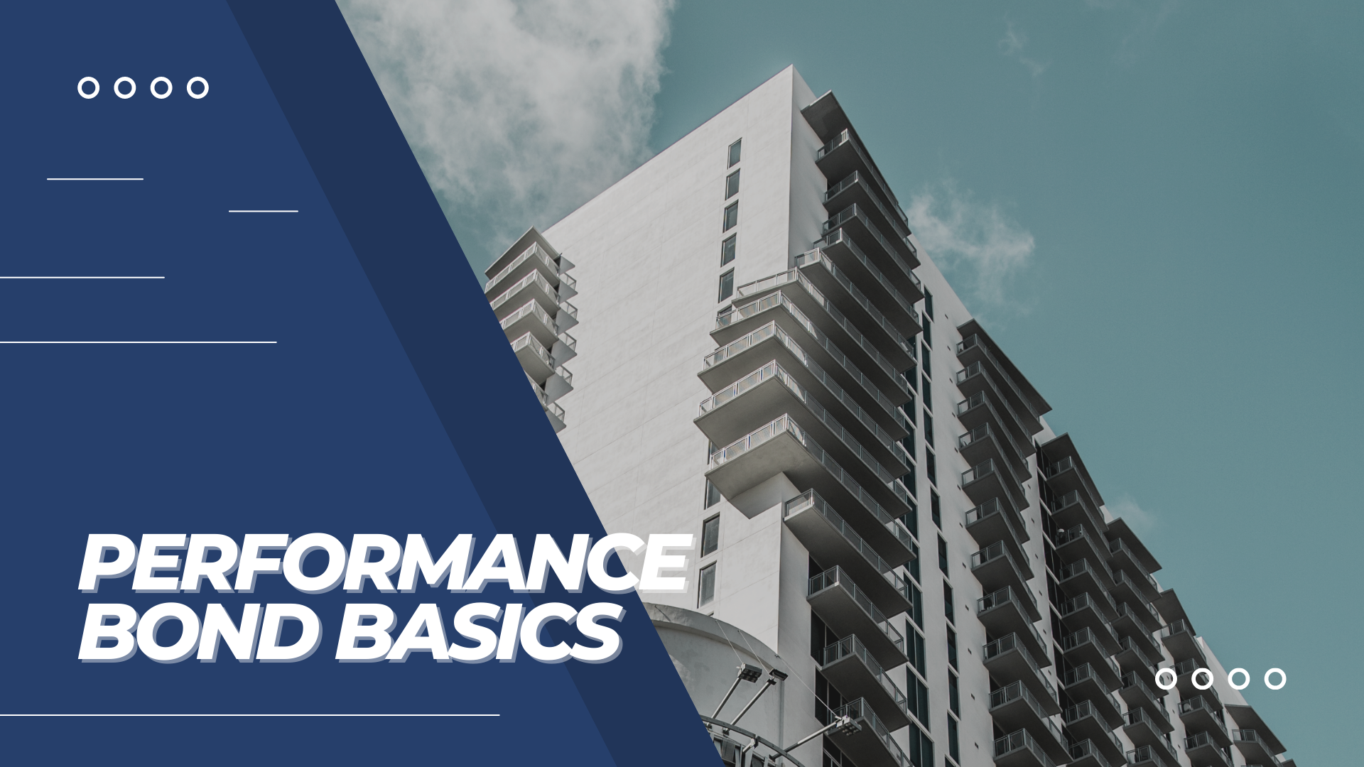 Performance bond basics
