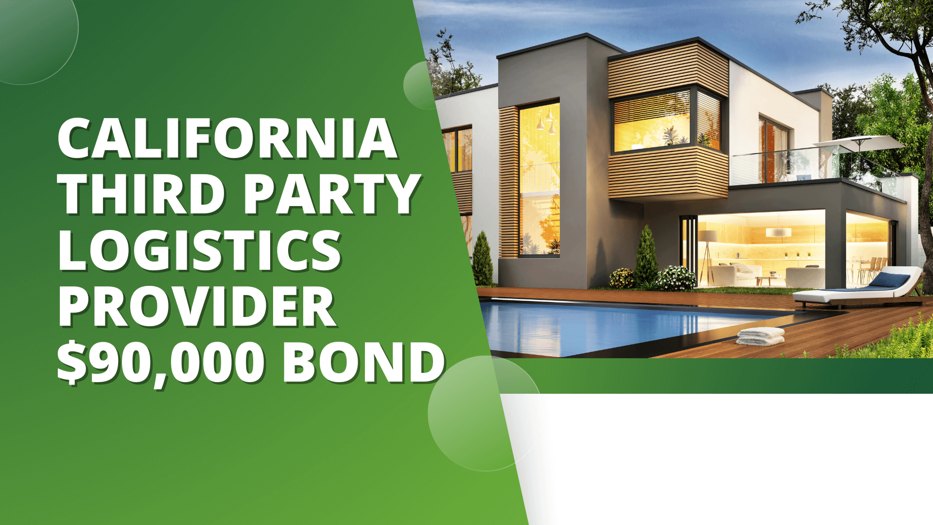 Surety Bond - California Third Party Logistics Provider $90,000 Bond