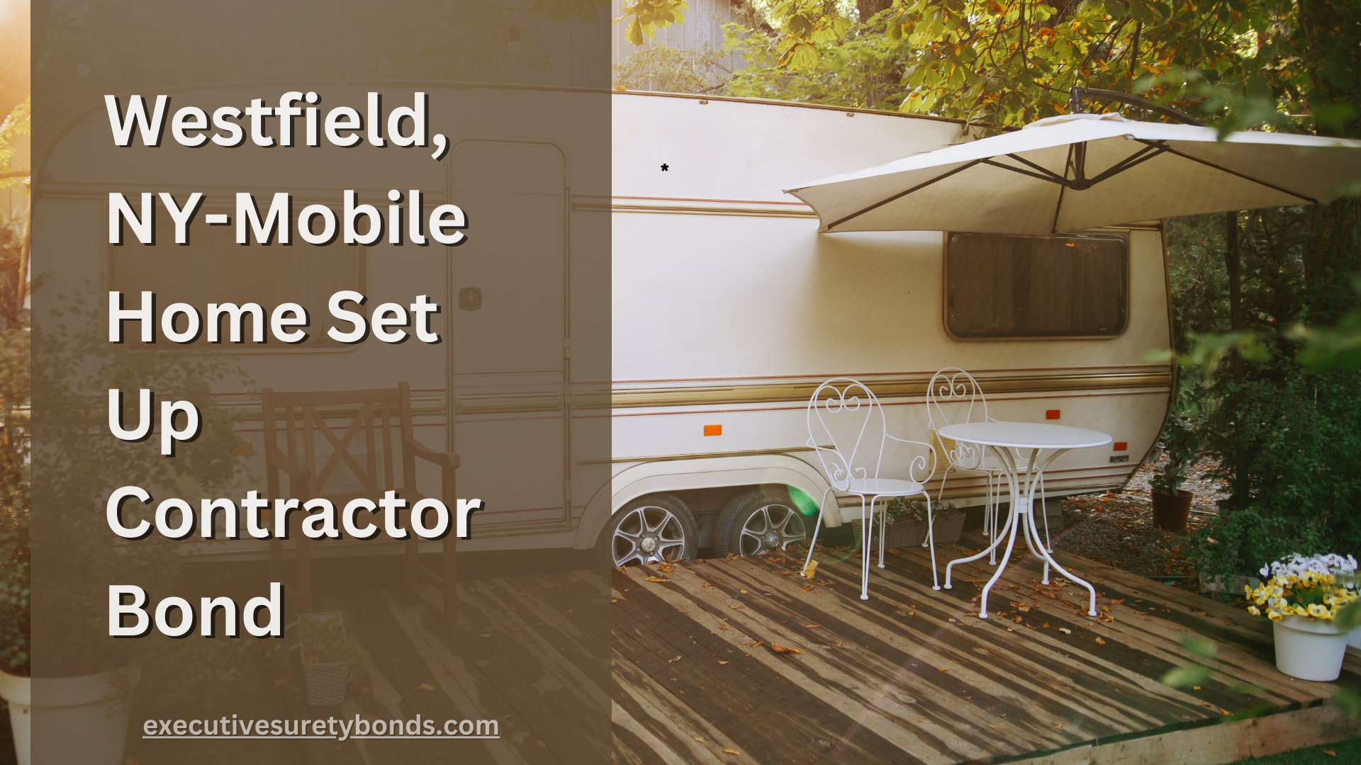 Westfield, NY-Mobile Home Set Up Contractor Bond