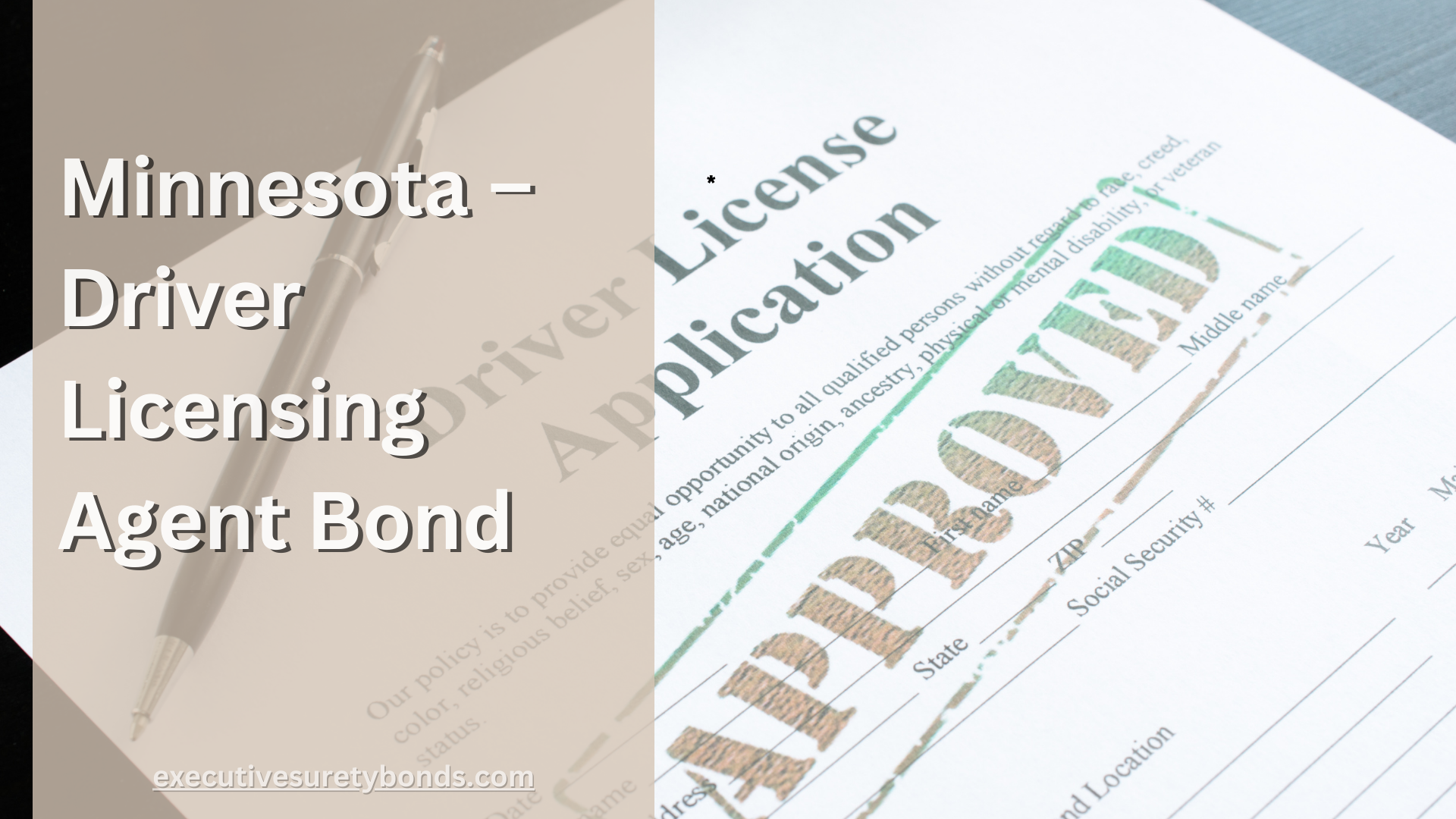 Minnesota – Driver Licensing Agent Bond