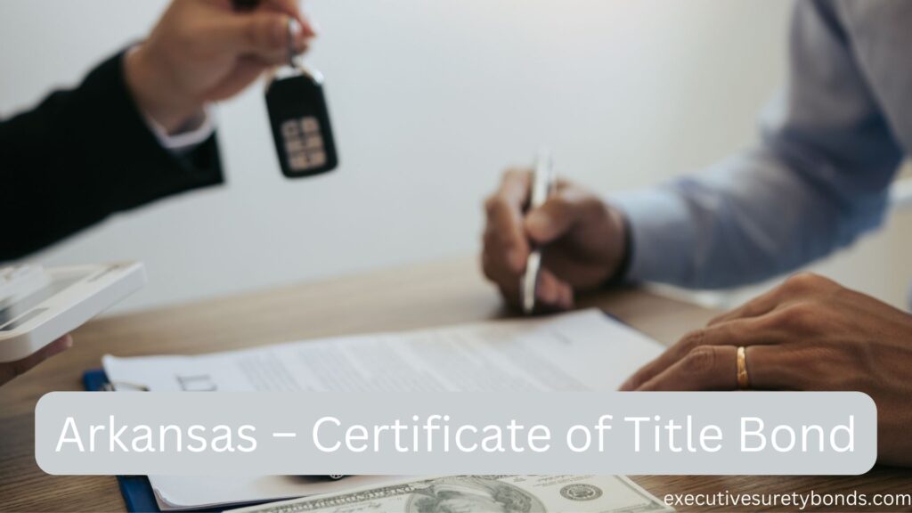 Certificate of Title Bond