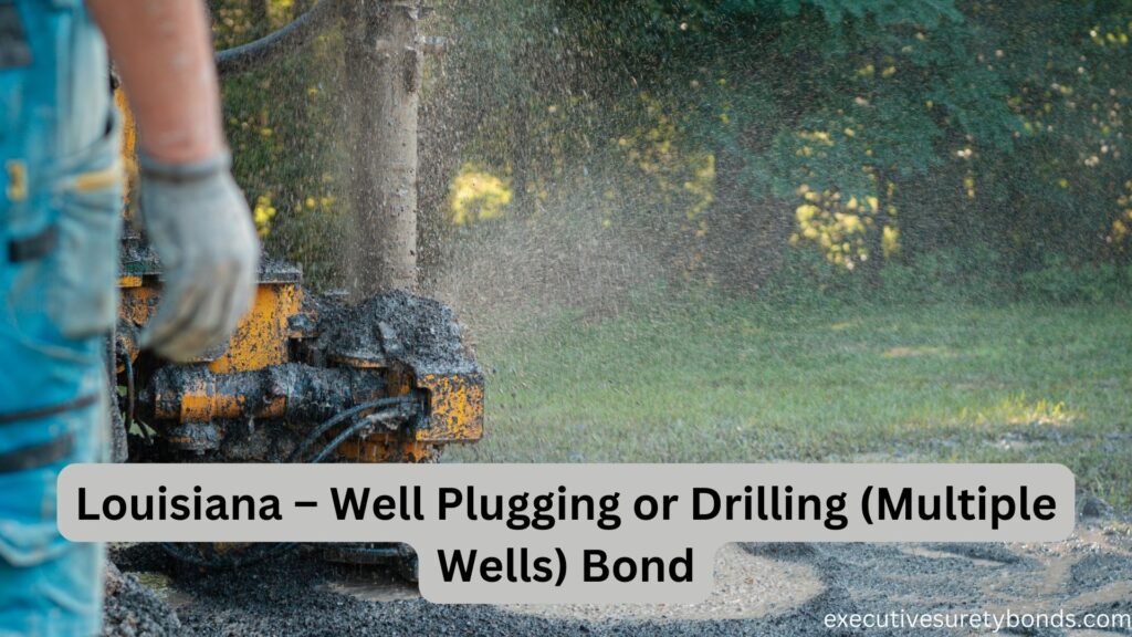 Louisiana – Well Plugging or Drilling (Multiple Wells) Bond