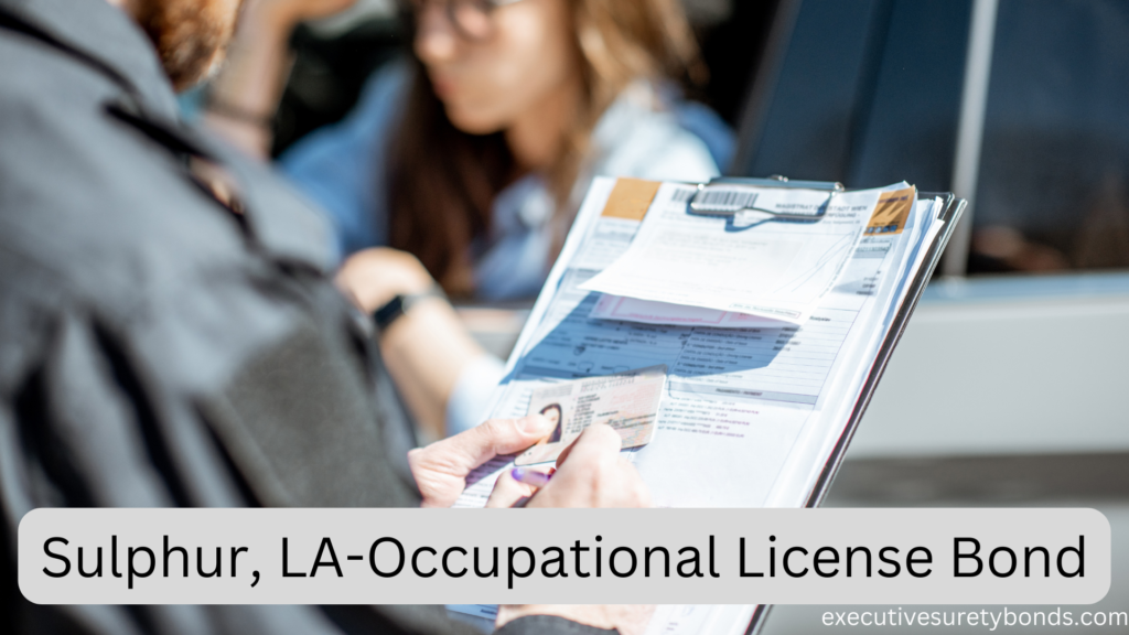 Sulphur, LA-Occupational License Bond