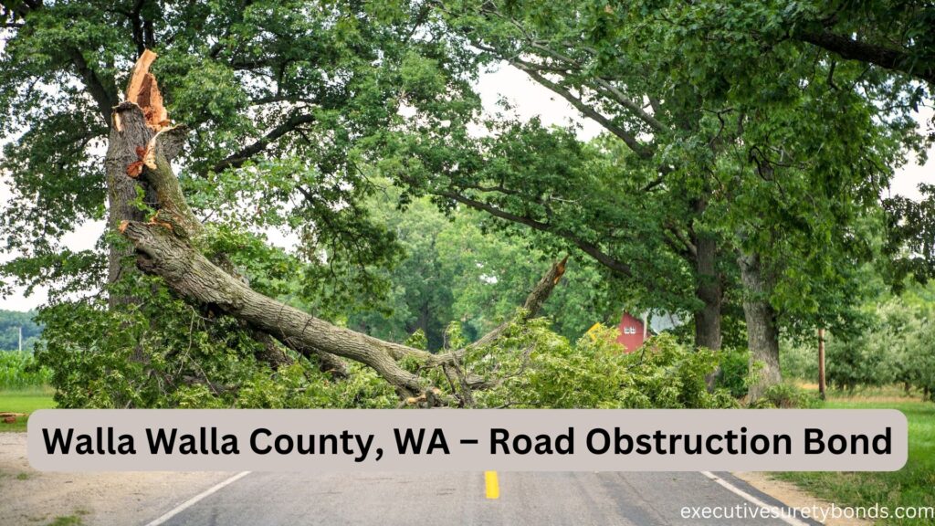 Walla Walla County, WA – Road Obstruction Bond