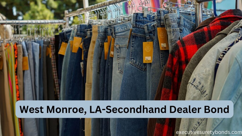 West Monroe, LA-Secondhand Dealer Bond