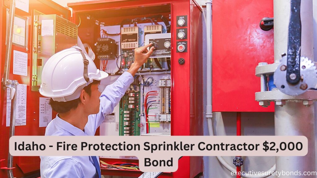 Idaho - Fire Protection Sprinkler Contractor $2,000 Bond