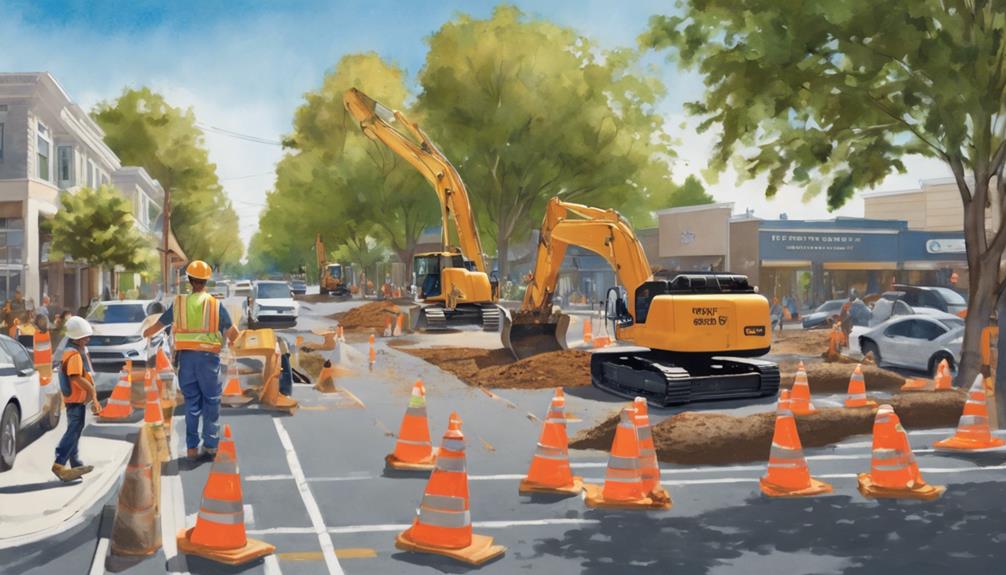 turlock street work excavation