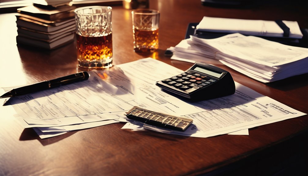 alcohol distributor tax expenses