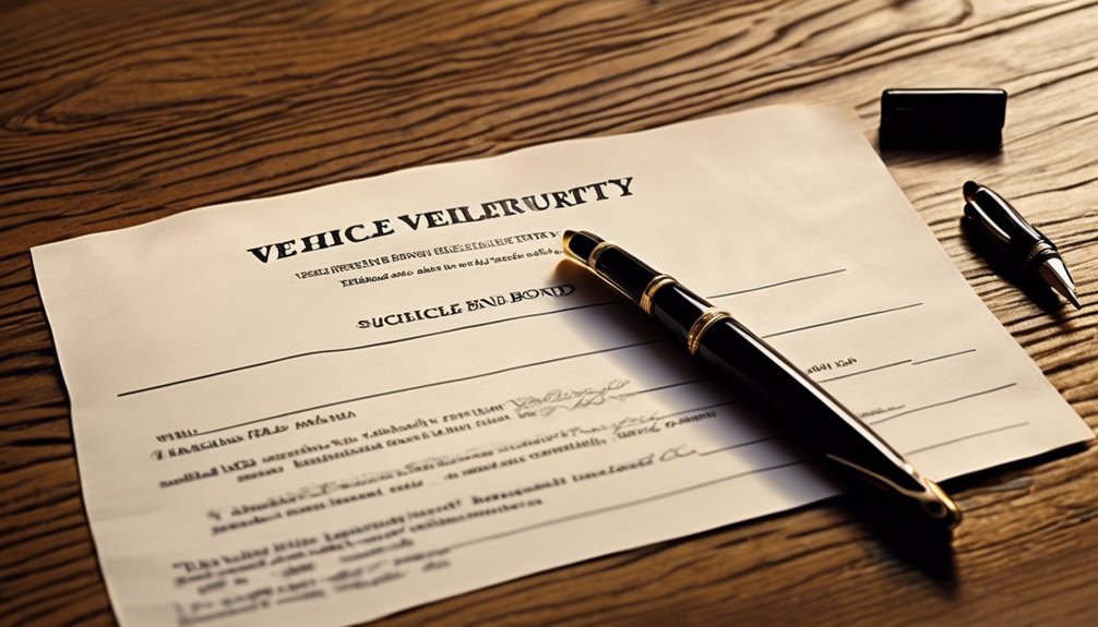 bond application documentation needed