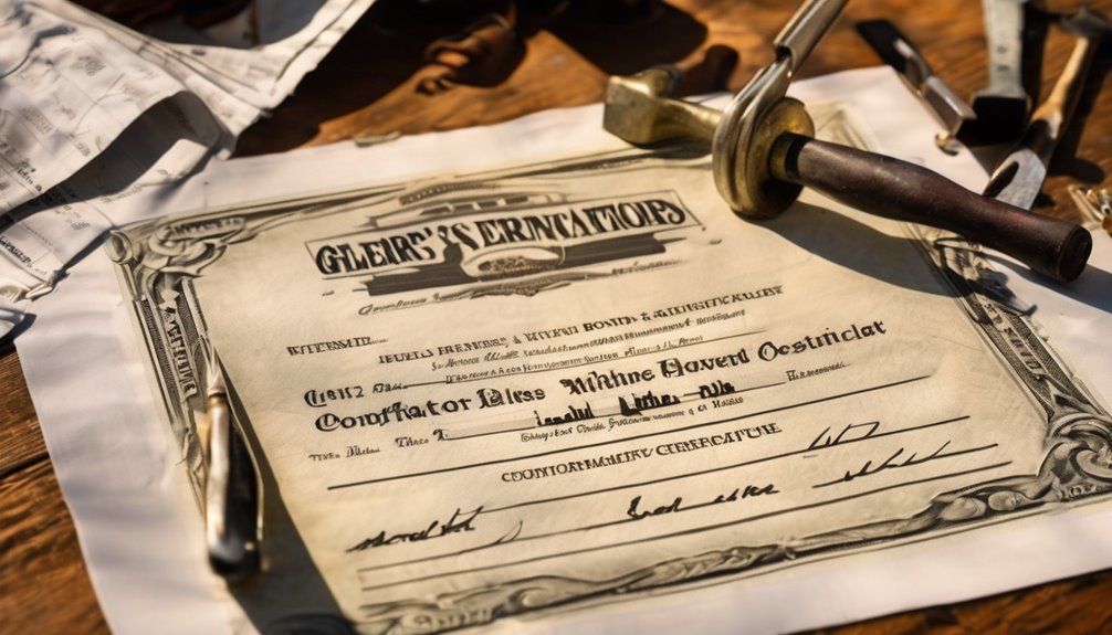 contractor licensing financial guarantee