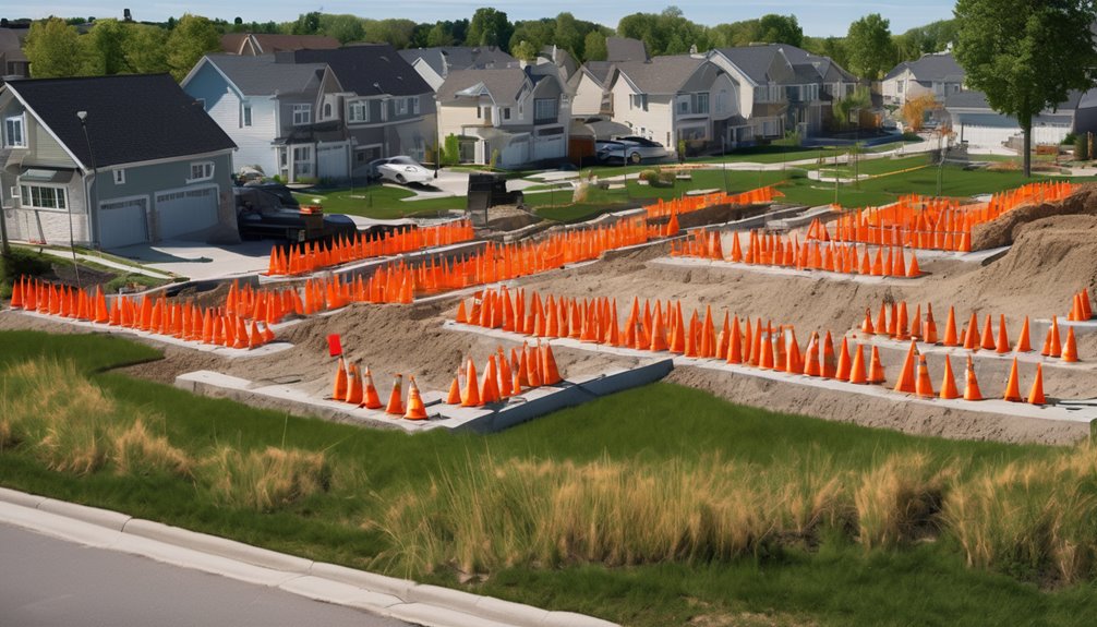 drain layer excavating process