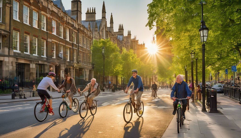 encouraging walking and cycling