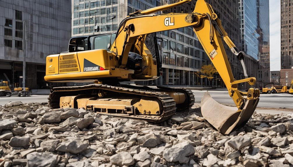 excavator s connection in rock island