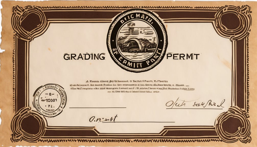 grading site authorization document