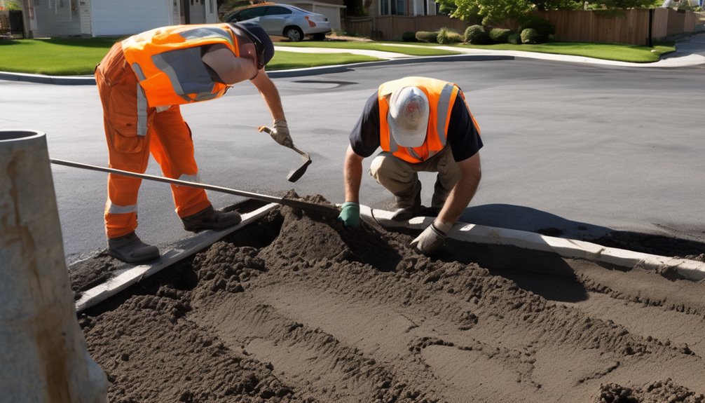 layered street construction process