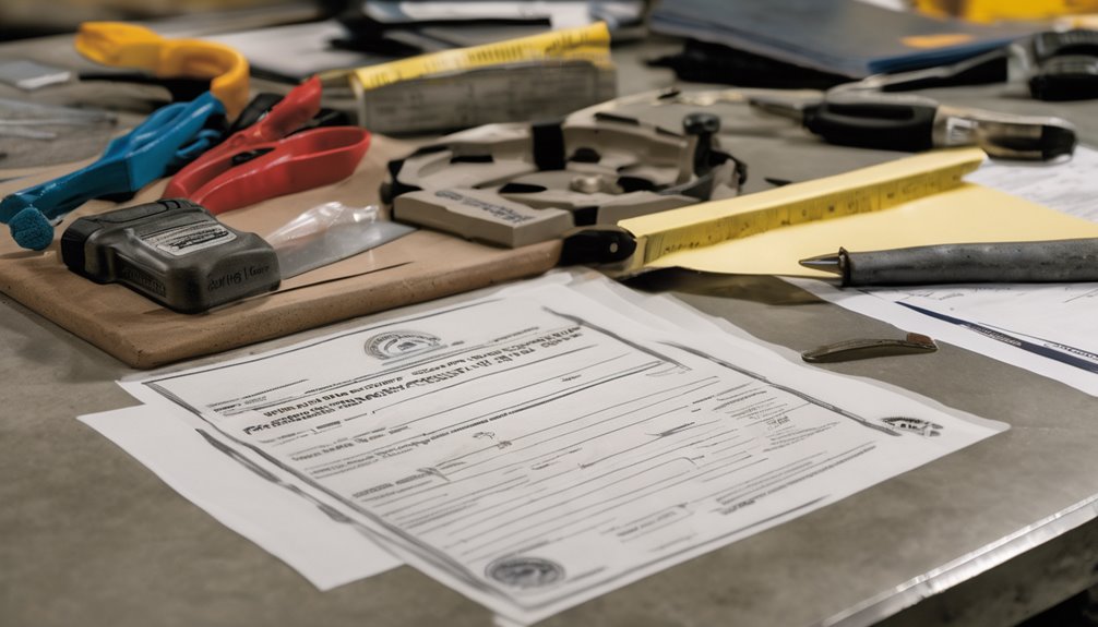licensing documentation requirements needed