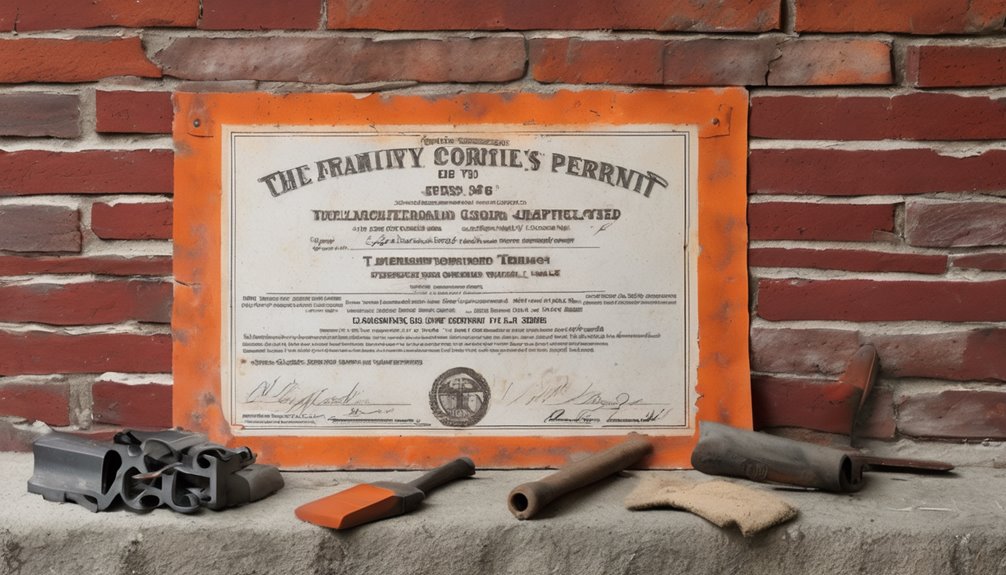 masonry work permit requirements