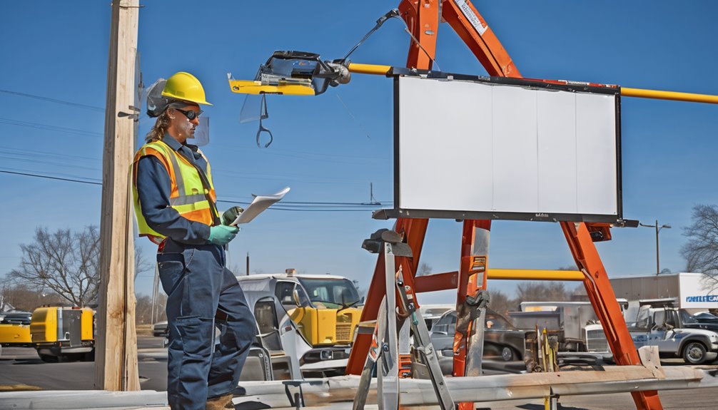 moline sign hanger regulations
