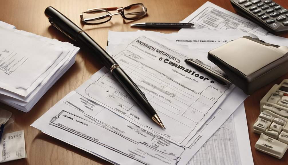 necessary papers and payments