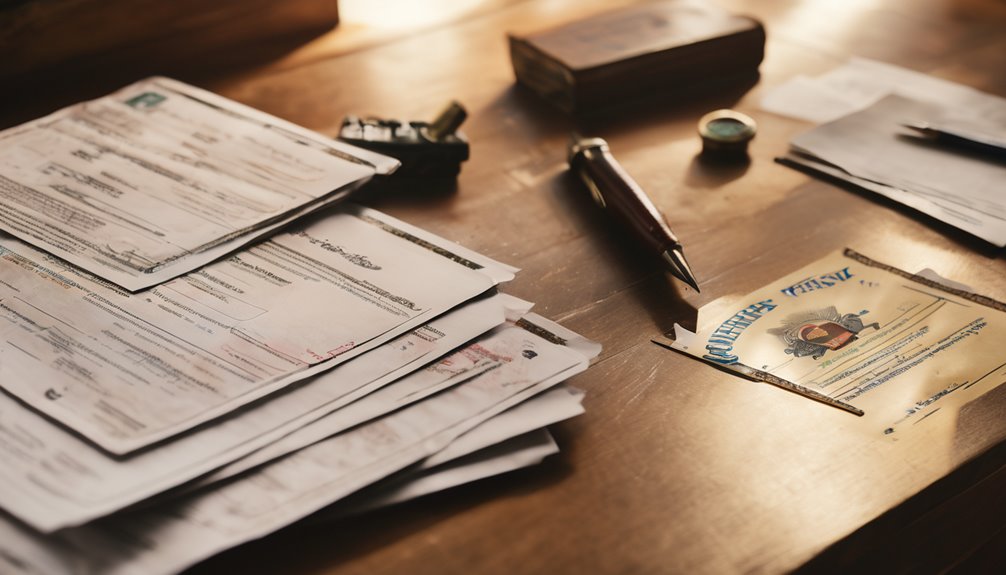 necessary paperwork and details