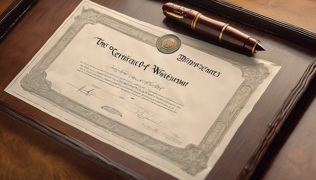 obtaining a title certificate