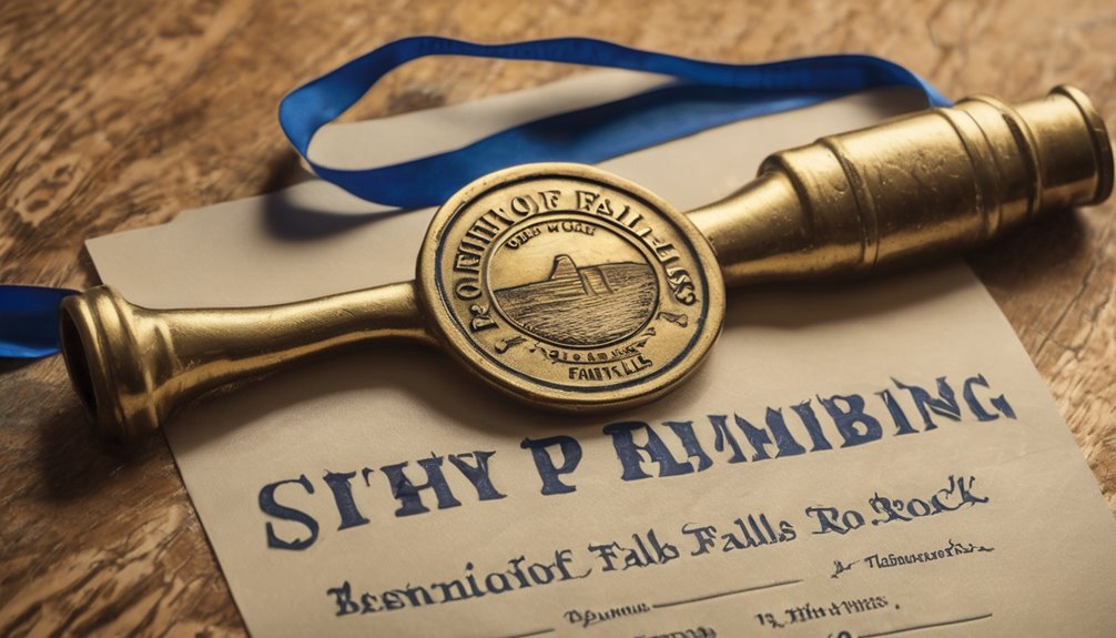 plumbing resources in rock falls