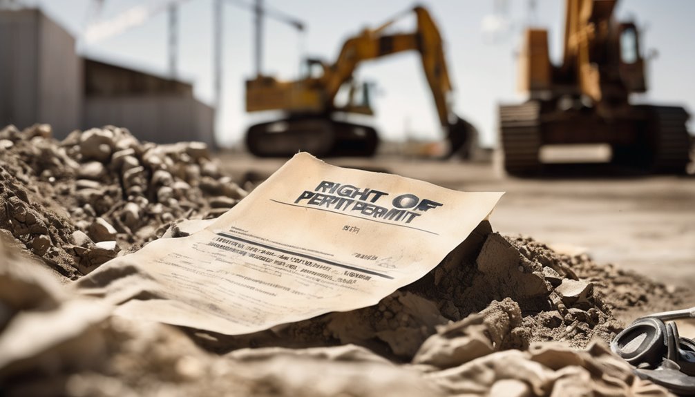 right of way permit issues