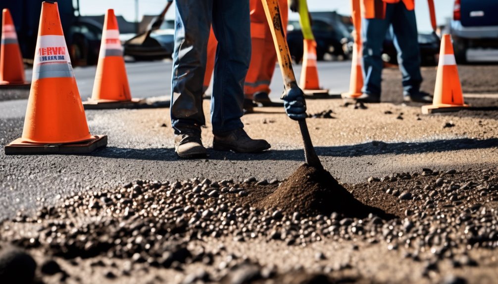 roadwork and surface repair