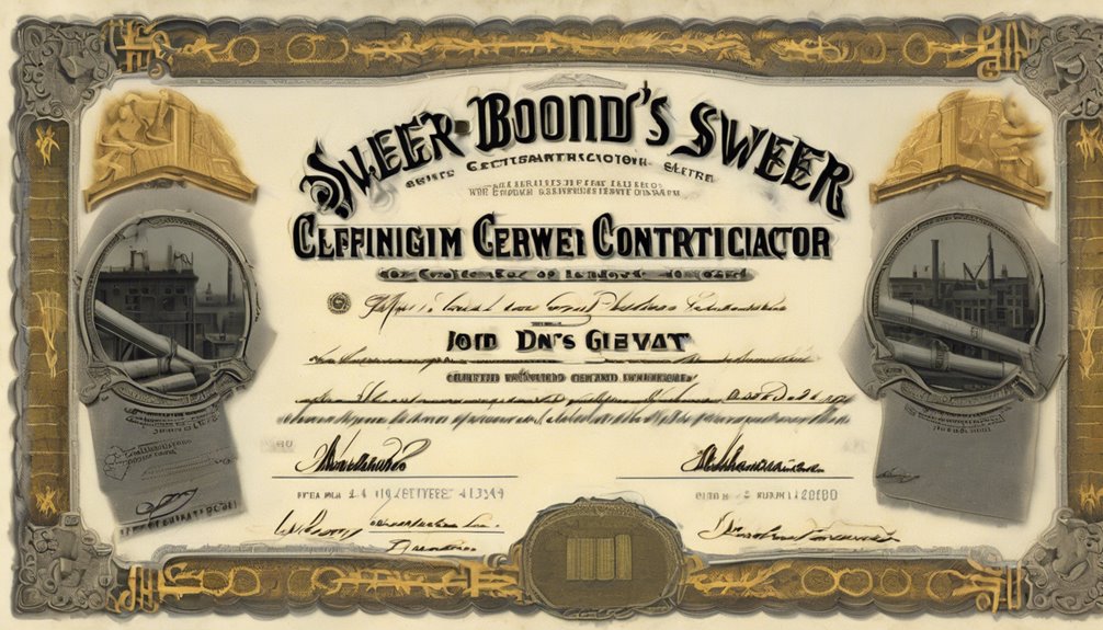 sewer contractor bond significance