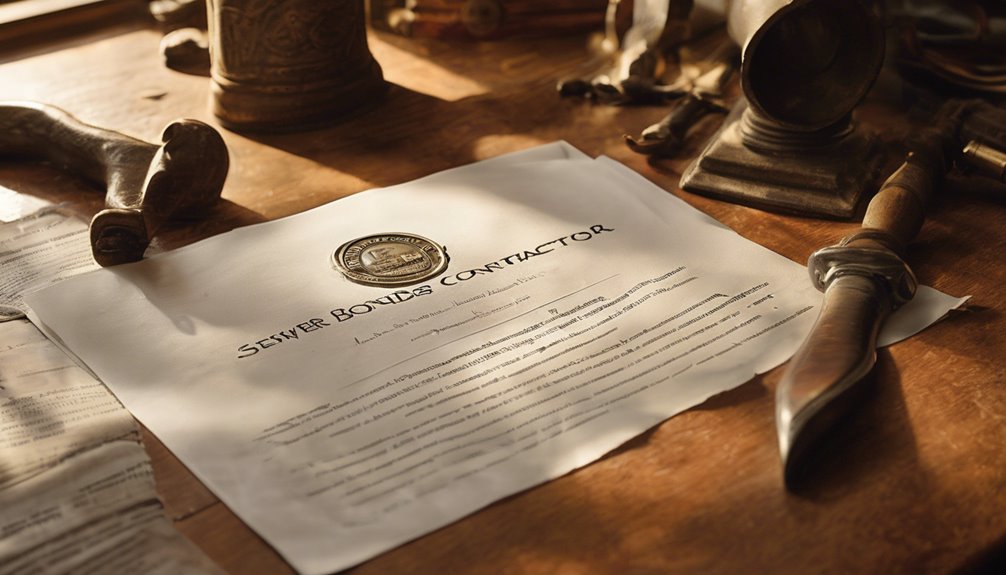 sewer contractor financial guarantee