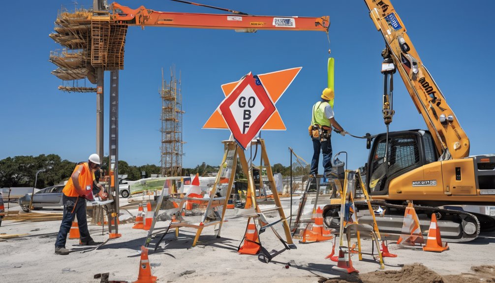 sign installation project hazards