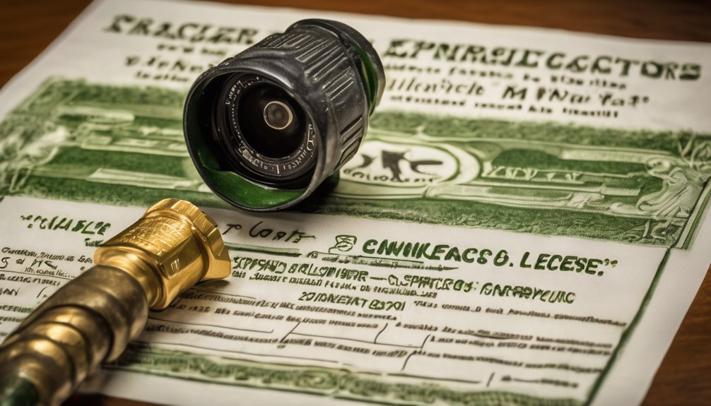 sprinkler installation licensing requirements