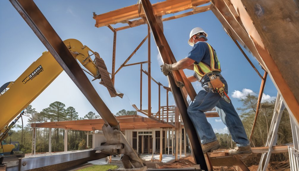 steel erectors in construction