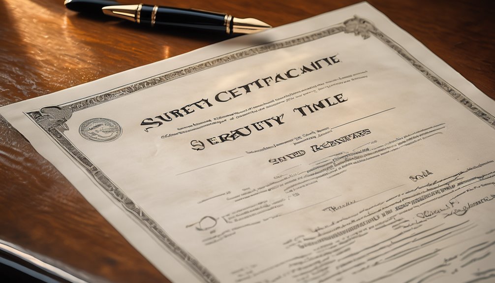 surety bond certificate situations