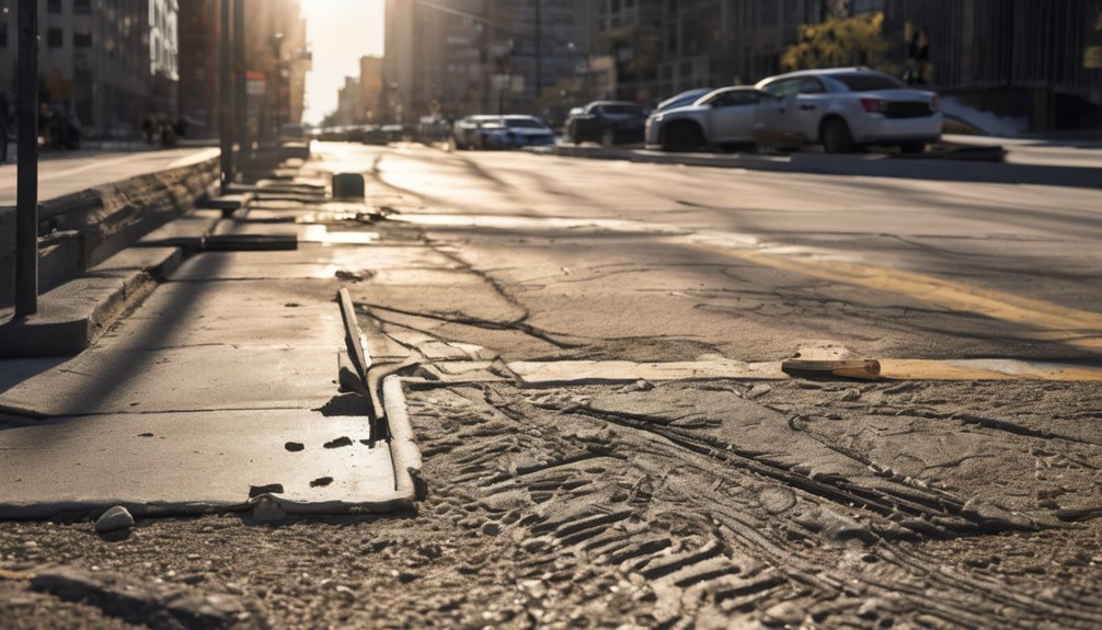urban sidewalk installation difficulties