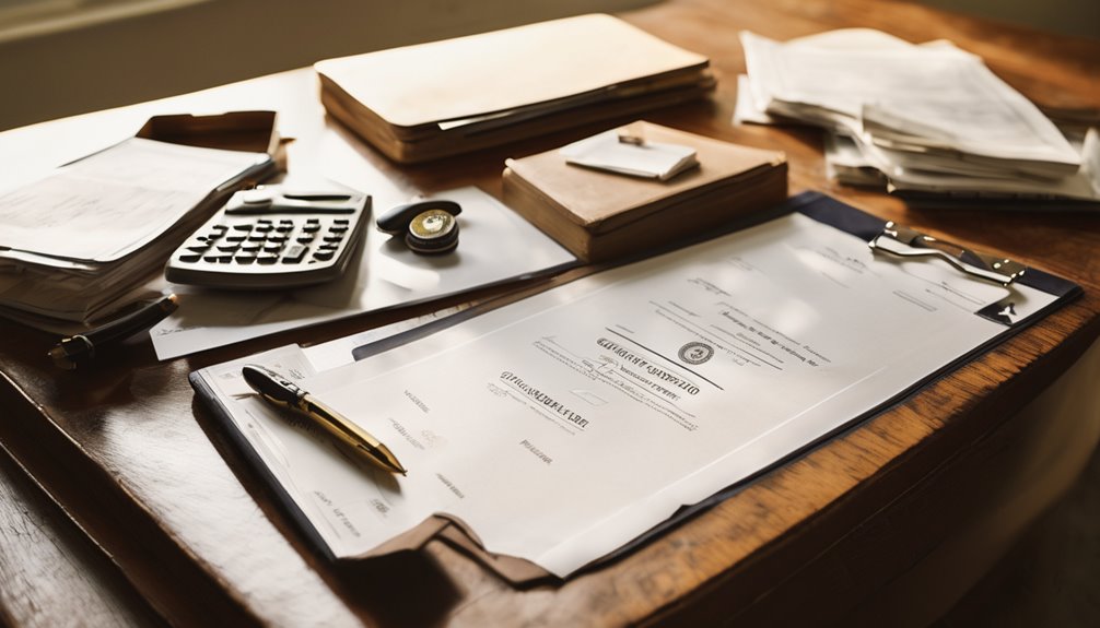 documentation and payment requirements