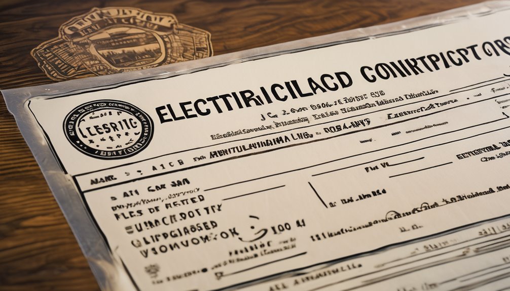 electrical contractor license requirements