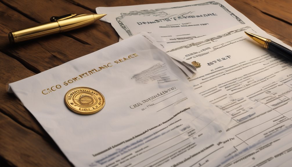 licensing documentation requirements needed