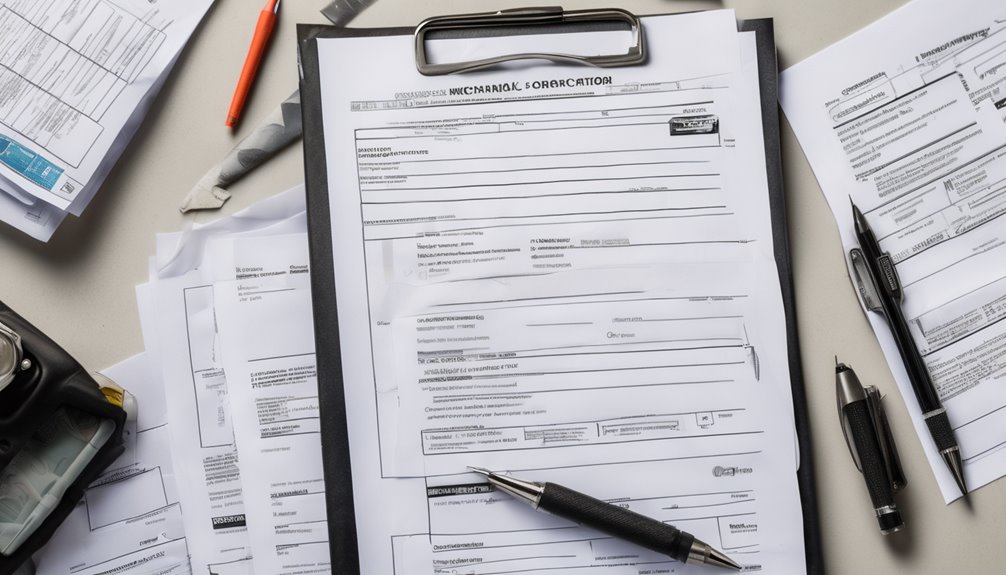 required application paperwork needed