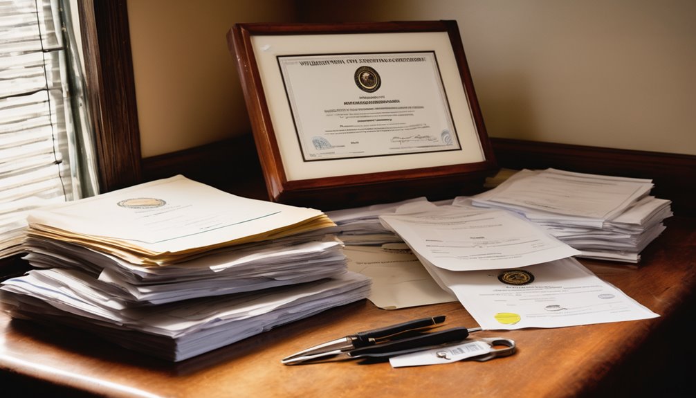 required papers and payments