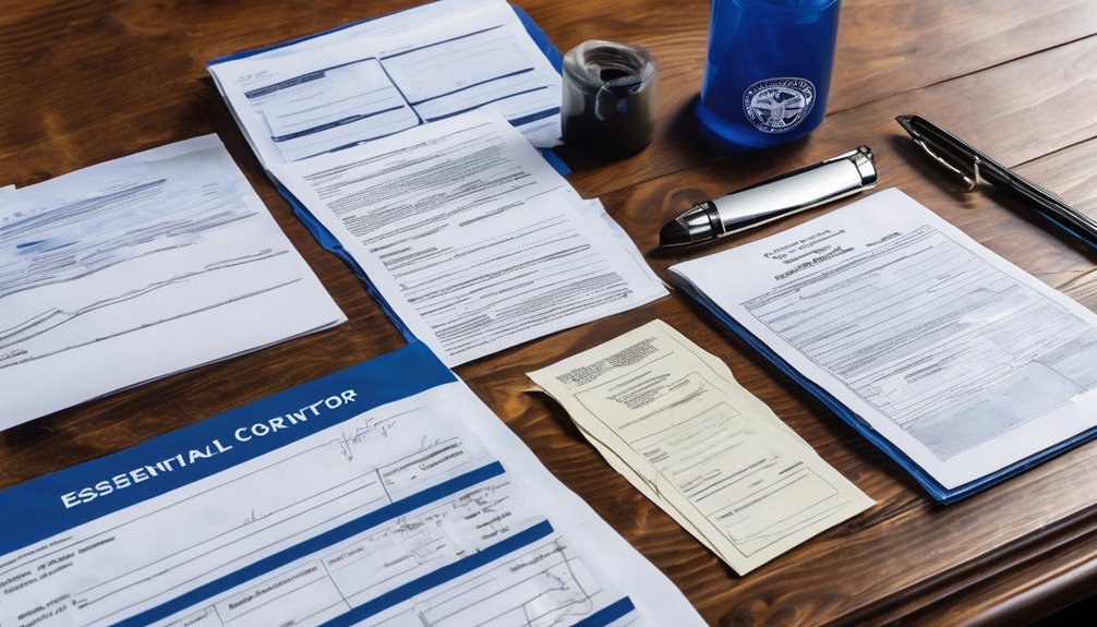 required supporting paperwork needed