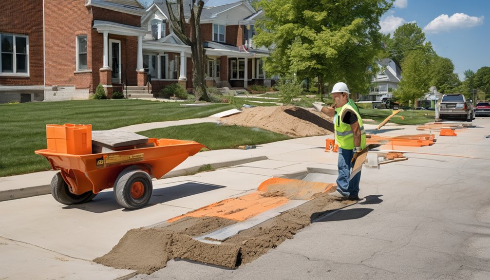 sidewalk construction permit requirements